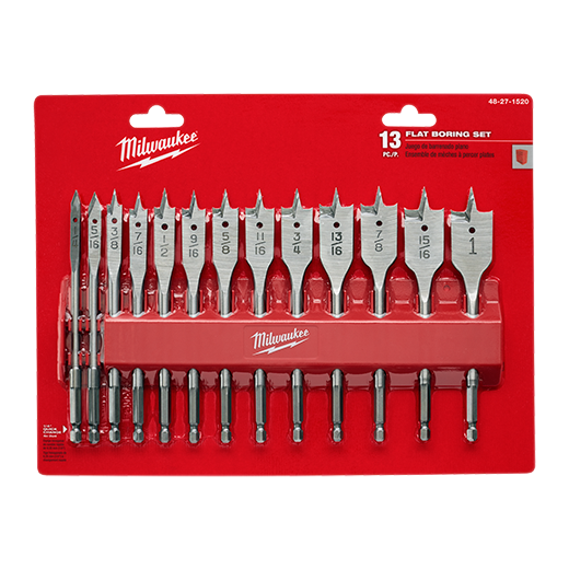 Milwaukee High Speed Wood Spade Bit Set (13-Piece)