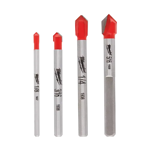 MILWAUKEE 4pc. Glass and Tile Bit Set