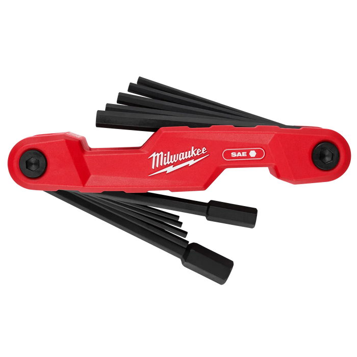 MILWAUKEE 11-Key Electrician's Folding Hex Key Set - SAE