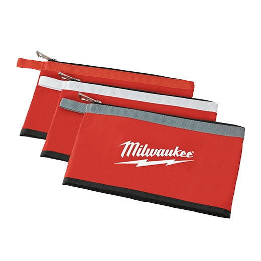 MILWAUKEE - 3 Pk Zipper Pouches