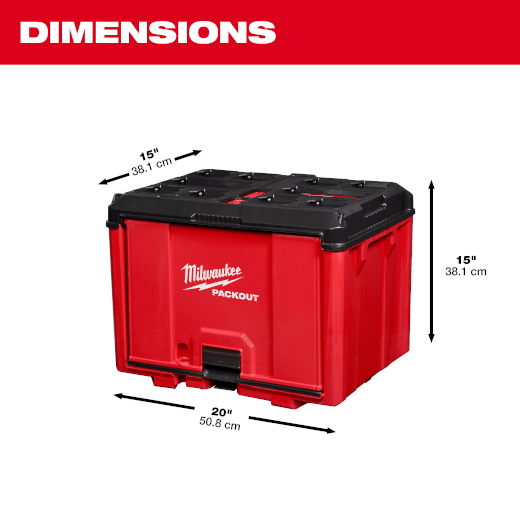Milwaukee Packout 19.5 in. W x 14.7 in. H x 14.5 in. D Cabinet in Red (1-Piece)