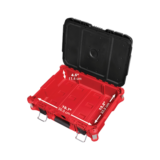 Milwaukee PACKOUT 22 in. Medium Red Tool Box with 75 lbs. Weight Capacity