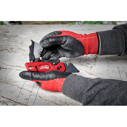 Milwaukee FASTBACK Folding Utility Knives with Blade Storage and 50-Pack General Purpose Utility Blade Set