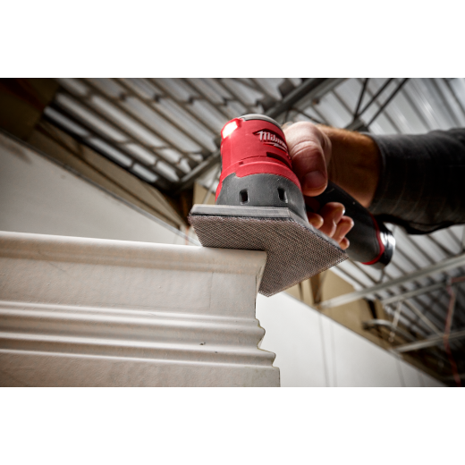 Milwaukee 3-3/4 in. 80-Grit Mesh Sanding Sheets (12-Pack) for M12 FUEL Orbital Detail Sander