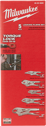 MILWAUKEE - 5 Pc. TORQUE LOCK™ LOCKING PLIERS KIT