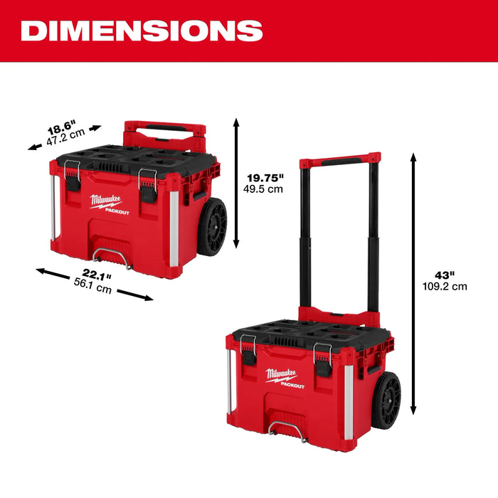 MILWAUKEE - PACKOUT™ Rolling Tool Box