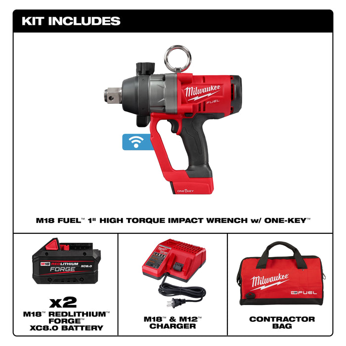 MILWAUKEE - M18 FUEL™ 1" High Torque Impact Wrench w/ ONE-KEY™ Kit
