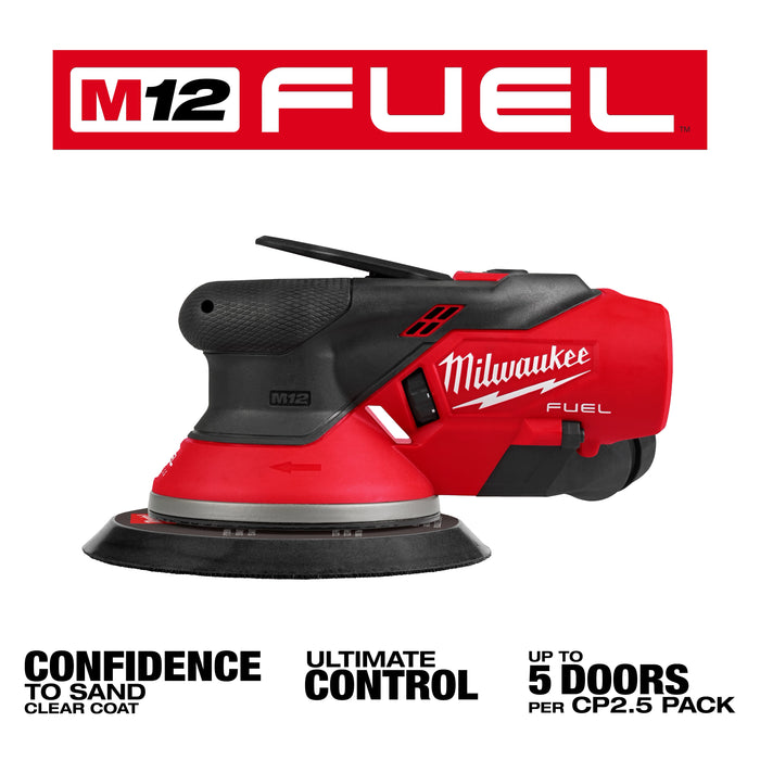 MILWAUKEE - M12™ FUEL™ 6" Random Orbital Sander (3/32")