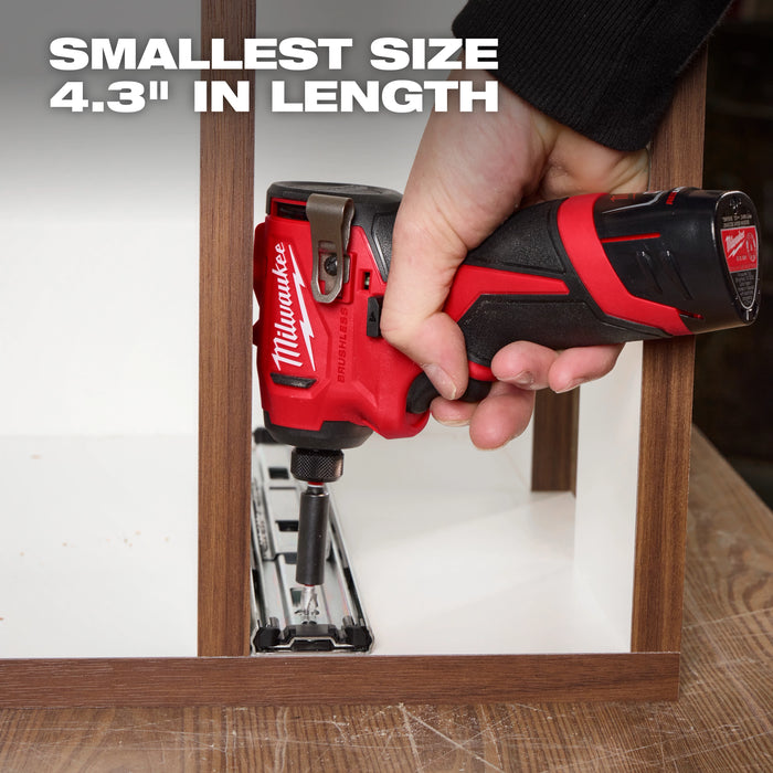 MILWAUKEE - M12™ Subcompact Brushless 1/4" Hex Impact Driver