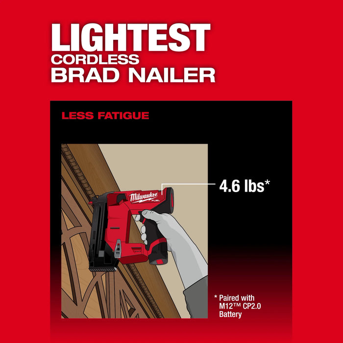 MILWAUKEE - M12 FUEL™ 18 Gauge Compact Brad Nailer