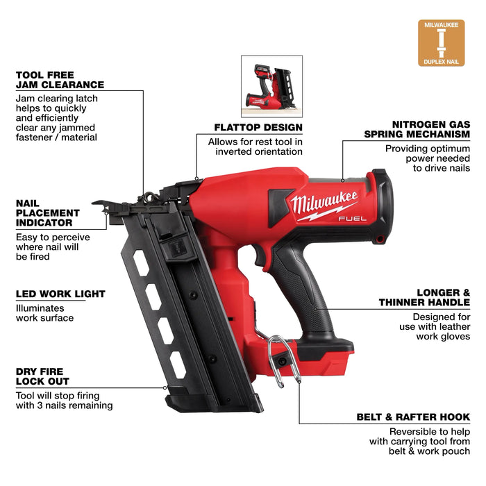 MILWAUKEE - M18 FUEL™ Duplex Nailer