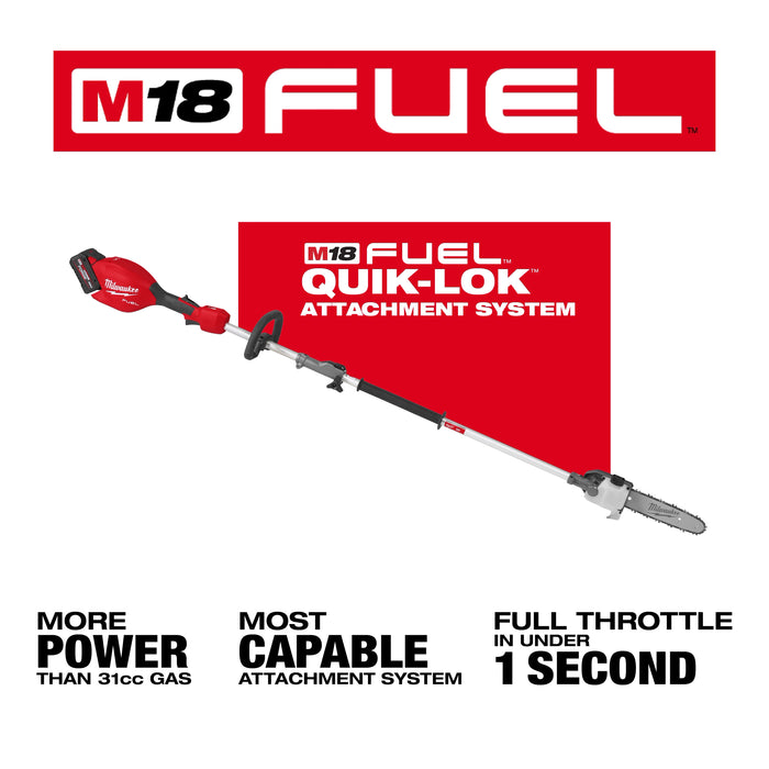 MILWAUKEE - M18 FUEL™ Pole Saw w/ QUIK-LOK™ Kit