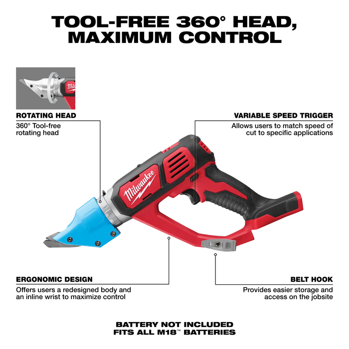 MILWAUKEE - M18™ 14 Gauge Double Cut Shear (Tool Only)