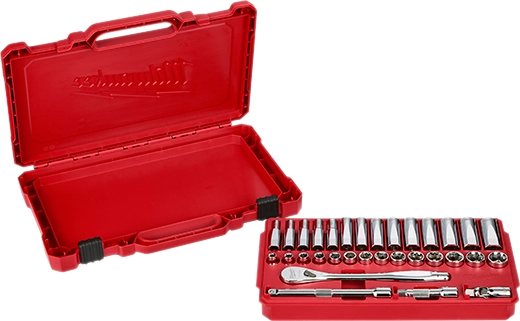 MILWAUKEE - 3/8" Drive 32pc Ratchet & Socket Set - Metric