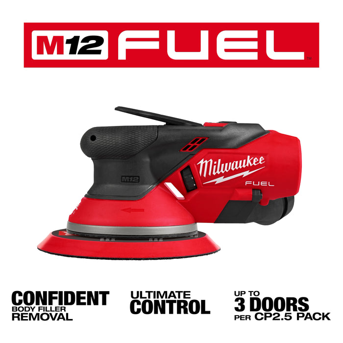 MILWAUKEE - M12 FUEL™ 6" Random Orbital Sander (3/16")