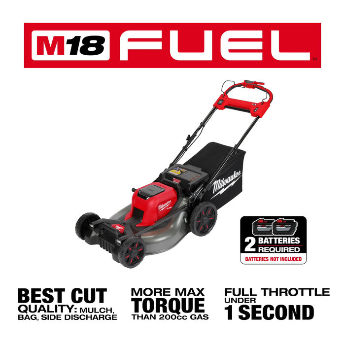 MILWAUKEE - M18 FUEL™ 21" Self-Propelled Dual Battery Mower
