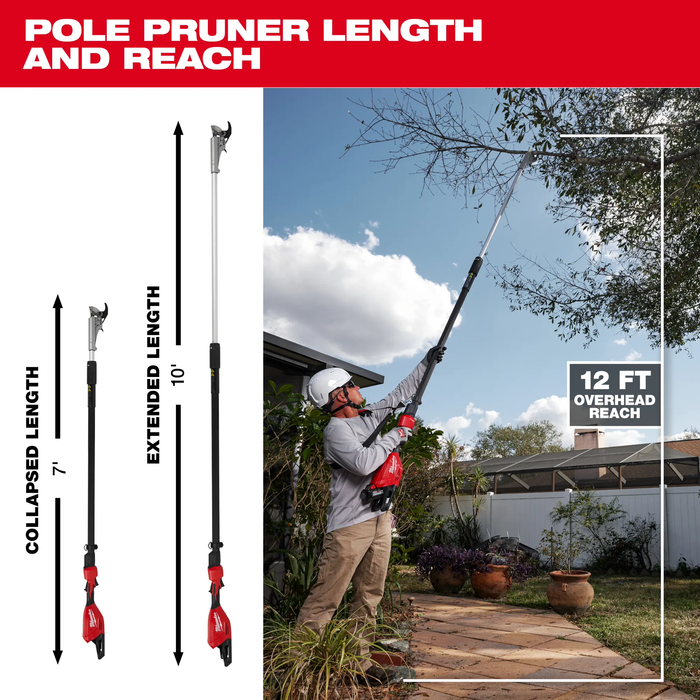 MILWAUKEE - M18™ Brushless Telescoping Pole Pruning Shears