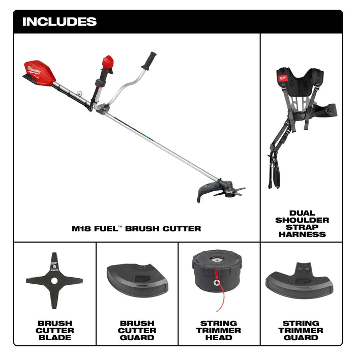 Milwaukee M18 FUEL 18V Lithium-Ion Brushless Cordless Brush Cutter (Tool-Only)