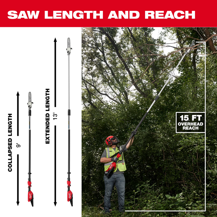 MILWAUKEE - M18 FUEL™ Telescoping Pole Saw (Tool-Only)